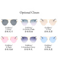 pilot sun glasses men trendy shades one piece designer wholesaleLetter watermark sun glasses women men 2020 new arrivals 78175